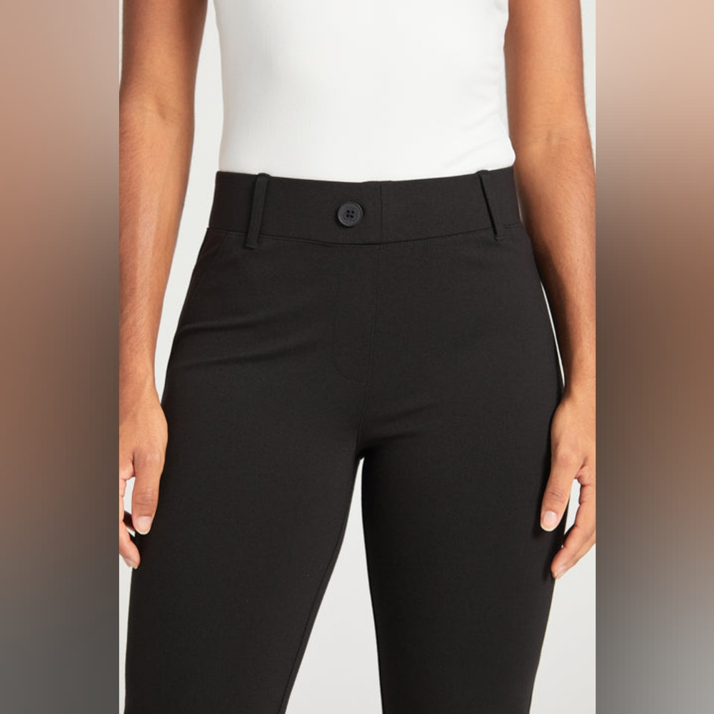 EUC Betabrand Two- Pocket Dress Yoga Pant Bootcut Black Size 2XL